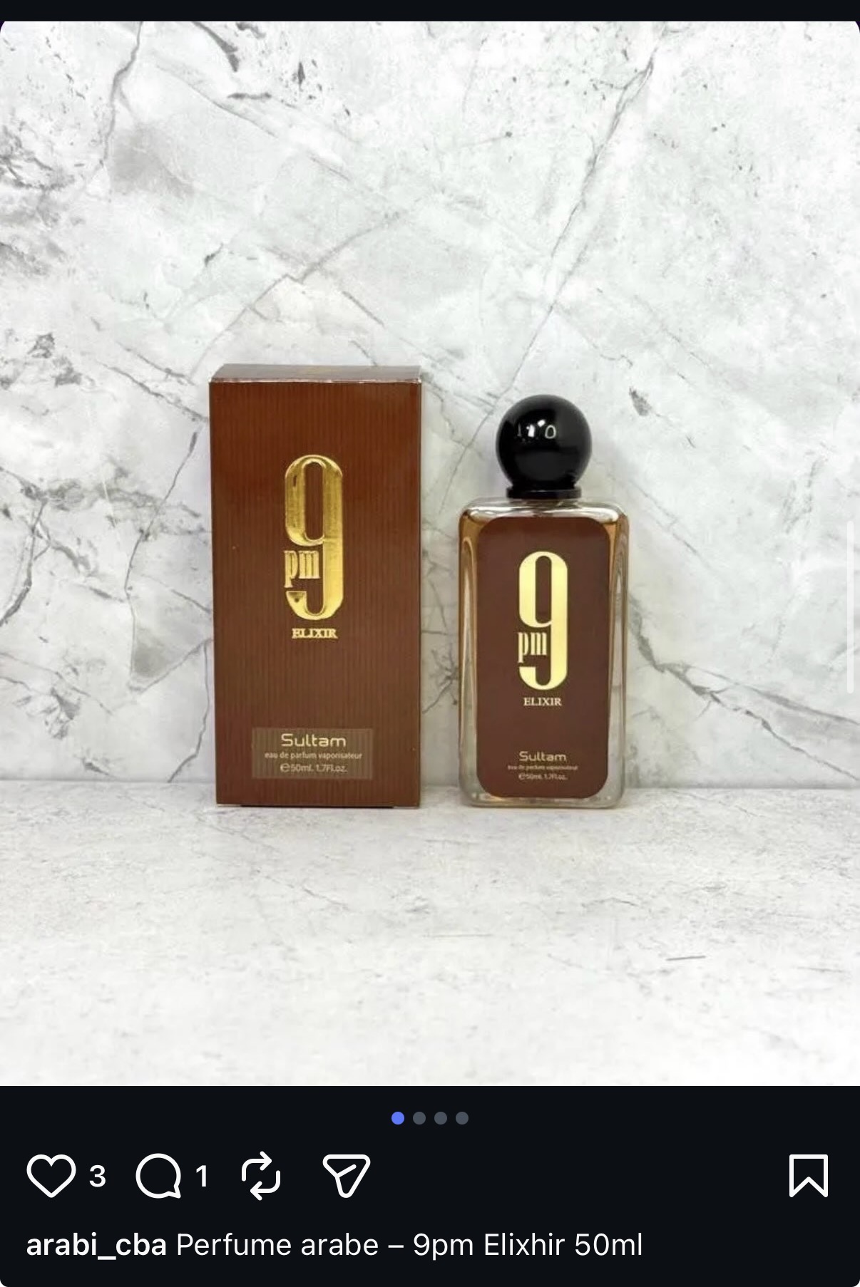 Perfume árabe 9PM Elixir 50ml