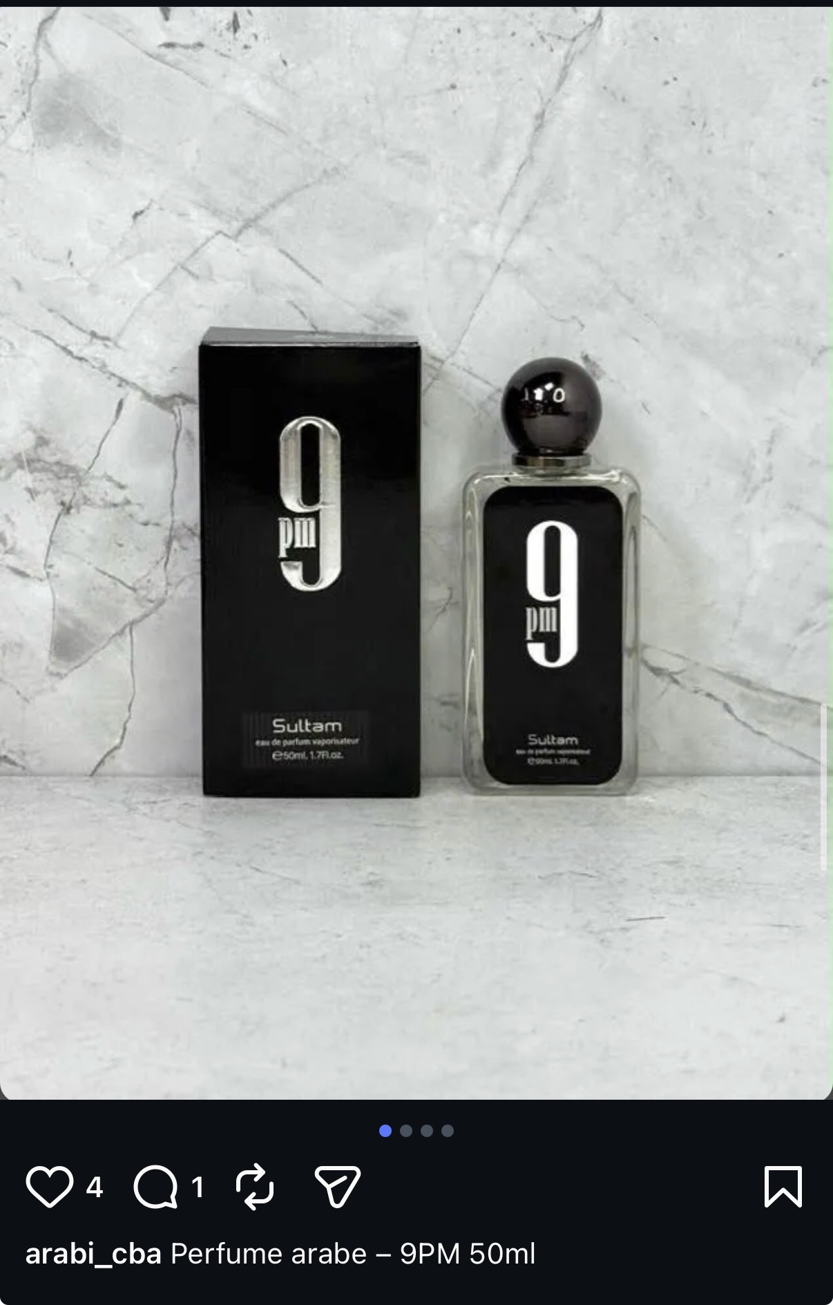 Perfume árabe 9PM 50ml