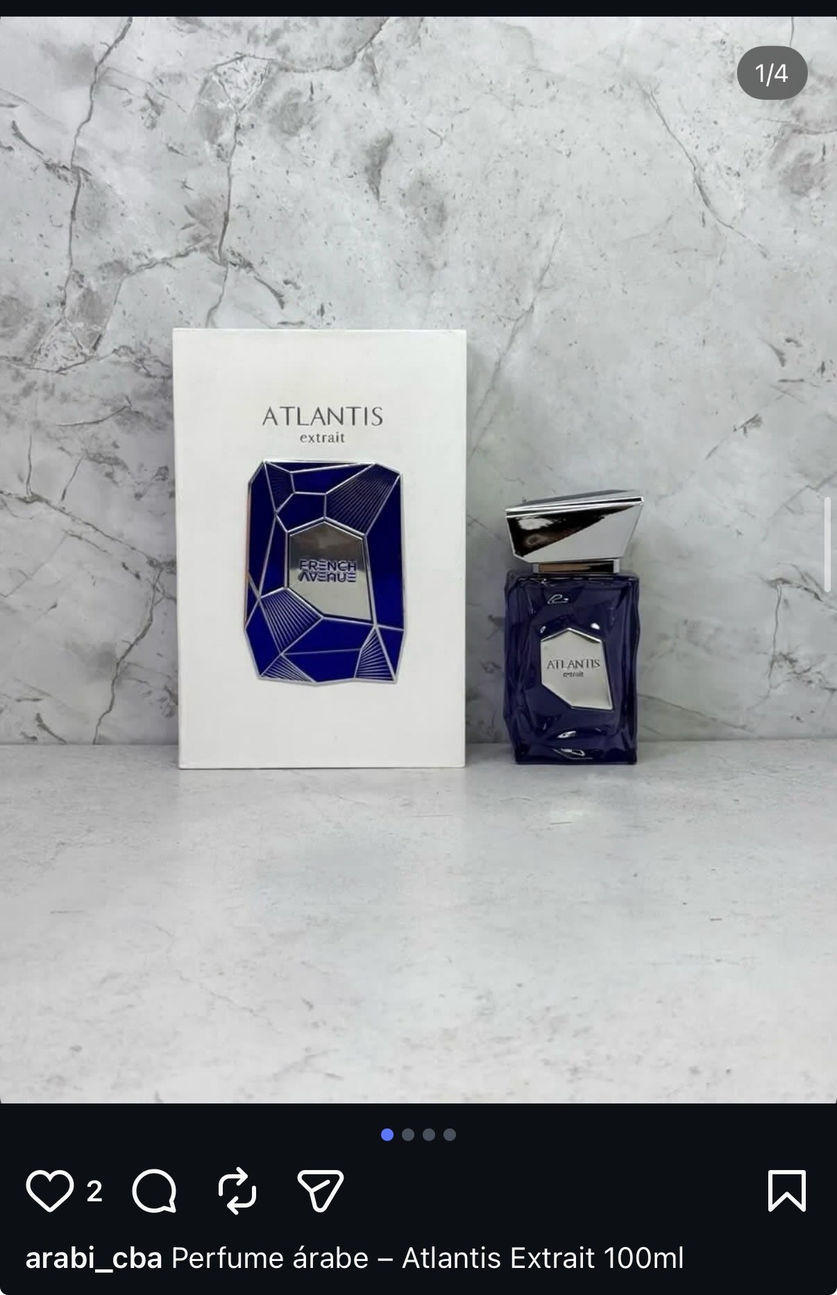 Perfume árabe Atlantis Extrait 100ml