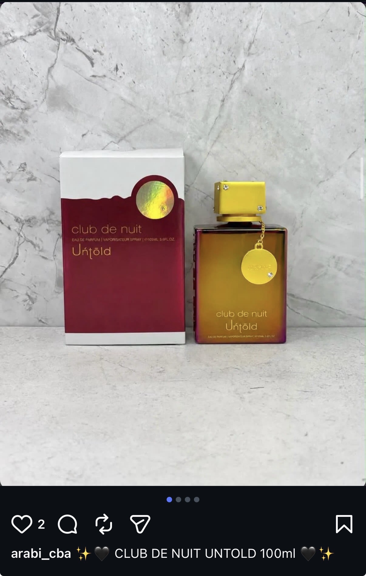 Perfume árabe Club de Nuit Untold 100ml